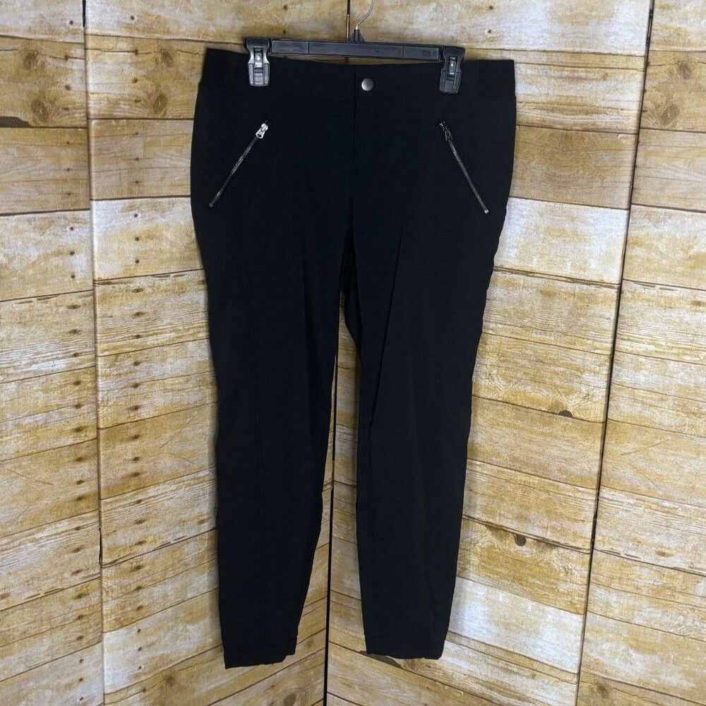 ATHLETA TREKKIE NYLON RIPSTOP CROPPED MID RISE HIKING JOGGER SIZE 12